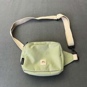 Lefrik Reef Eco-Friendly Fabric Crossbody Bag in Sage Green